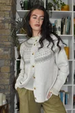 Ferguson Fair Isle Cardigan Oatmeal